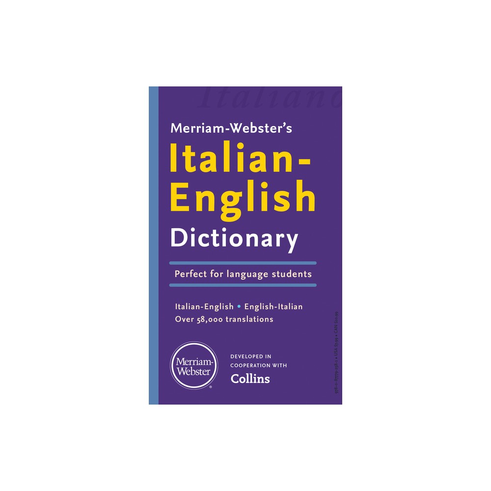 Merriam-Websters Italian-English Dictionary - (Paperback)