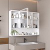 Grungis Wall Mounted Bathroom Storage Cabine,Medicine Cabinet with Mirror and  LED Light for Bathroom - 2 of 4