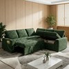 Dyonery 5-Seat Modular Sectional Sofa Bed, L-Shaped Sleeper Couch with Recliner, Storage, USB Ports & Chenille Fabric, for Small Spaces - 2 of 4