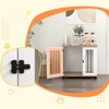 VisioGear Dog Crate Furniture, Side Table Indoor Dog Kennel, End Table with Lockable Door for Small and Medium Dogs, Brown, 28.75"*23.5"*26.75" - 4 of 4