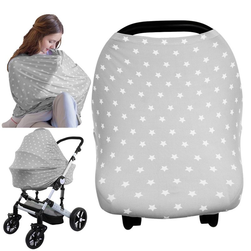 KeaBabies Car Seat Cover for Babies, Multi-Use Nursing Cover, Infant Carseat Cover, Breastfeeding Cover, Stroller Cover, 1 of 11