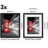 Americanflat Picture Frame in Black MDF / Lead Free Shatter Resistant Glass Horizontal and Vertical Formats for Wall - 11" x 14" - Pack of 2 - 2 of 4