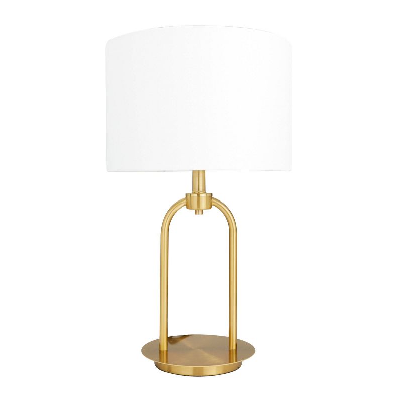 Metal Table Lamp with Drum Shade Gold - CosmoLiving by Cosmopolitan, 1 of 8