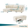 COZONY Modular Cloud Sofa Single Seat, Armless Middle Chair for Sectional Couch with Deep Seat and Pillows - 2 of 4