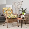 EAGLE PEAK Tufted Outdoor/Indoor High Back Patio Chair Cushions, Set of 2, 46'' x 22'' - 2 of 4