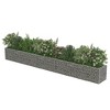 VidaXL Gabion Raised Bed Galvanized Steel 177.2 inches x19.7 inches x19.7 inches - 4 of 4