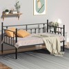 VECELO Metal Daybed with Headboard Heavy-duty Slats Support Sofa Bed Platform Mattress Foundation, Easy Assembly - 3 of 4