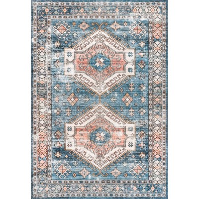 Nuloom Mae Motif Pet Friendly Machine Washable Area Rug