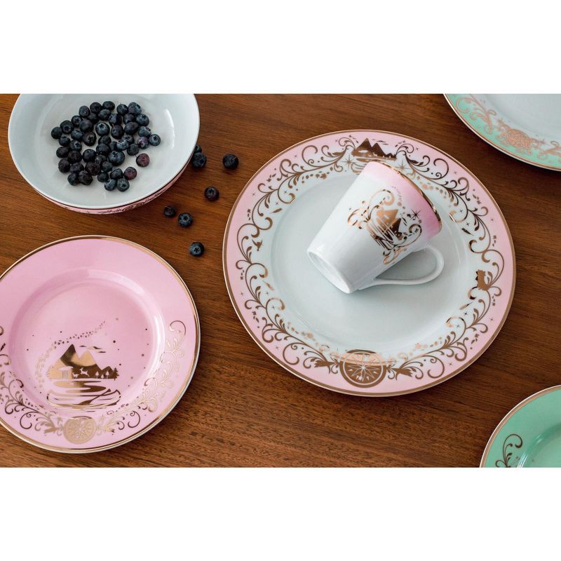 Disney Princess 16-Piece Ceramic Dinnerware Set Collection 3 | Plates, Bowls & Mugs, 4 of 7