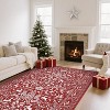 Christmas Area Rug Christmas Themed Holidays Winter Decorations Rugs Soft Foldable Accent Rugs for Living Room Bedroom - 2 of 4