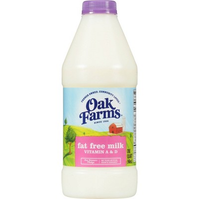 Oak Farms Fat Free Skim Milk -1qt : Target