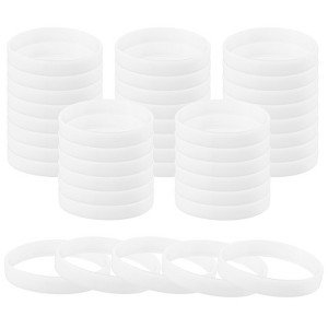 Unique Bargains Sports Party Games Fashion Silicone Glow in the Dark Bracelet 60 Pcs - 1 of 4