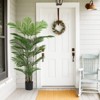 COWLOWN 2 Pcs 70.8-in Simulation 18 Loose Tail Sunflower Plant Green Pot Living Room Home Decorator Iron Leaves - 4 of 4
