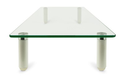 Elevate 22" Clear Tempered Glass Desktop Monitor Stand
