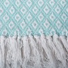 50"x60" Mini Diamond Throw Blanket Aqua - Design Imports - 3 of 4