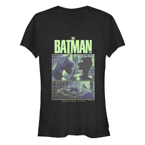 Juniors Womens The Batman Dark Knight and Catwoman Panels T-Shirt - 1 of 4