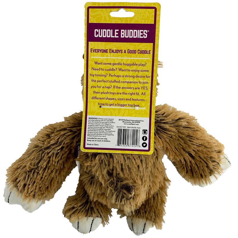 Multipet Bark Buddies Sloth Dog Toy - 10&#34;, 3 of 4