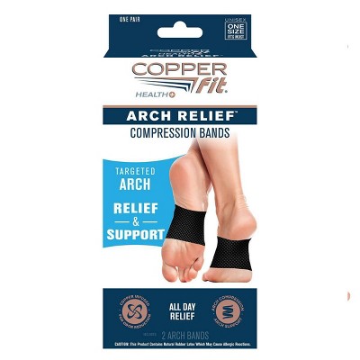 Copper Fit Arch Relief Compression Band - Black