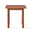 Acacia Wood End Table, Indoor/Outdoor Accent Side Table, Water-Resistant & Easy Clean - ModernLuxe - 4 of 4