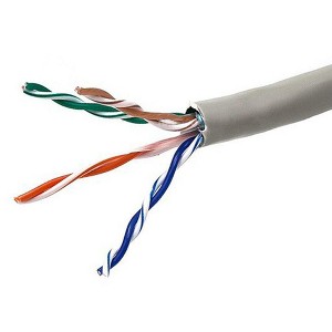 Monoprice Cat5e Ethernet Bulk Cable - 1000 Feet - Gray | Network Internet Cord - Stranded, 350Mhz, STP, CM, Pure Bare Copper Wire, 24AWG - 1 of 3