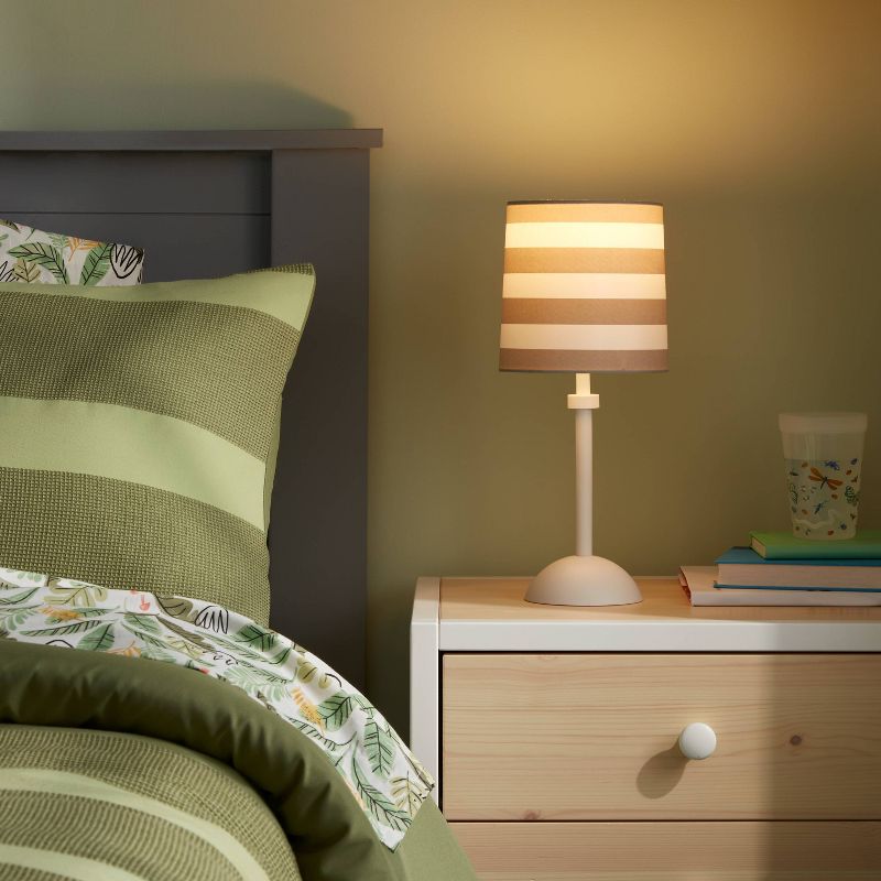 Striped Kids' Accent Lamp Gray - Pillowfort™, 3 of 5