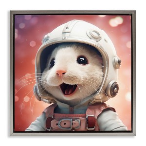 Stupell Industries Astronaut Mouse Portrait, 18" x 18" - 1 of 4