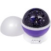 Sorbus 360-Degree Rotating Star Moon Projection Lamp with LED Timer - for Room Decor - 2 of 4