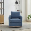 Modern Chenille Upholstered Swivel Accent Chair,Single Sofa Chair with Cushion,360 Degree Swivel Armchair for Living Room or Nursery-Koiai - 2 of 4