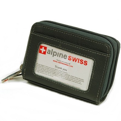 Alpine Swiss Womens Accordion Organizer Wallet Leather Credit Card Case ...