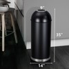 65L/17 Gallon Heavy Duty Stainless Steel Round Commercial Trash Can, Open Top Waste Bin for Kitchen Home Office Restaurant - 2 of 4