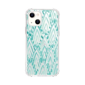 OTM Essentials Apple iPhone 13 Tough Edge Feathers & Arrows Clear Case - Arrowhead Turquoise - 1 of 2