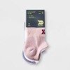 Women's 6pk Vault Striped No Show Socks - All In Motion™ Assorted Colors 4-10: Midweight Knit, Arch Support, Reinforced Heel & Toe - 2 of 3