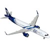 Airbus A321neo Commercial Aircraft "Delta Air Lines 100 Years" White and Blue with Stripes 1/400 Diecast Model by GeminiJets - 2 of 3