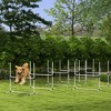 Skyzone 8-Piece Dog Agility Jump Set: Adjustable Height, Displacing Top Bar, Stability Legs & Carry - 2 of 4