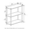 Furinno 3-Tier Industrial Bookcase Compact Bookshlef Multipurpose Open Storage Shelf Display Rack - 4 of 4