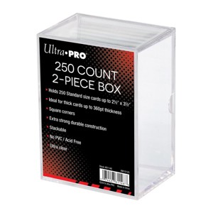Ultra PRO 2-Piece Clear 250 Card Storage Box - 1 of 1