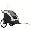 Aosom Bike Trailer for Kids 3 In1 Foldable Child Jogger Stroller Baby Stroller Transport Carrier Rubber Tires Kid Bicycle Trailer - 4 of 4