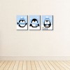 Big Dot of Happiness Winter Penguins - Holiday Nursery Wall Art and Christmas Home Decor - 7.5 x 10 inches - Set of 3 Prints - 3 of 4