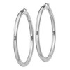 Black Bow Jewelry 4mm Sterling Silver, Extra Large Round Hoop Earrings, 60mm (2 3/8 In) - 2 of 4