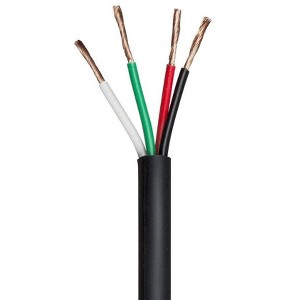 Monoprice Speaker Wire, CMP Rated, 4-Conductor, 18AWG, 1000ft, Black - 1 of 1