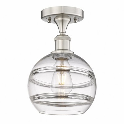 Rochester - 1 Light Semi-Flush Mount In Industrial Style-10 Inches Tall and 8 Inches Wide