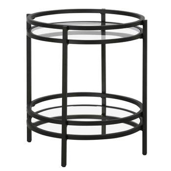 Metal Industrial Side Table In Black And Bronze Finish - Henn&hart : Target