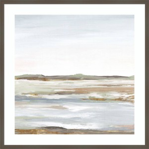 33" x 33" Vastness I Landscape by Eva Watts Wood Framed Wall Art Print - Amanti Art - 1 of 4