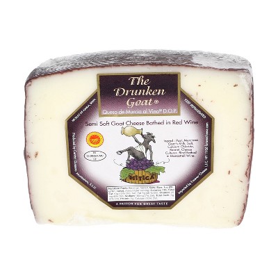 The Drunken Goat Semi Soft Goat Cheese Bathed in Red Wine - 6oz
