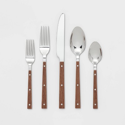 20pc Stainless Steel Burlington Silverware Set - Threshold™