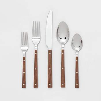 Gibson Casual Living 24 Piece Stainless Steel Flatware Set With Storage ...