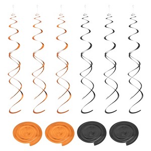Unique Bargains Party PVC Colorful Hanging Double Spiral Decorations with Hook 20 Pcs - 1 of 4
