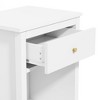 PAGED Night Stand Modern Bedside Table Wooden Nightstand with Storage Drawer and Open Shelf for Bedroom - 3 of 4