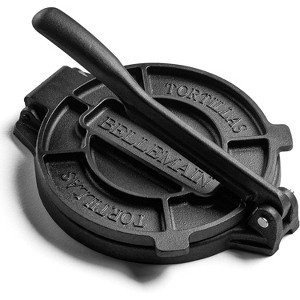 Bellemain 8-Inch Cast Iron Tortilla Press – Pre-Seasoned for Homemade Corn Tortillas & More - 1 of 4