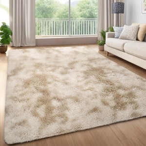 Runner Rug,Non-Slip Stain Resistant Fluffy Nursery Rug,Ultra Soft Shag Throw Carpet Solid Color Indoor Floor Carpet for Bedroom - 1 of 4